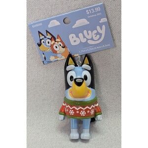 Bluey Christmas Ornament Unisex OS Blue NEW Holiday Sweater Snowflake 2025 Tag